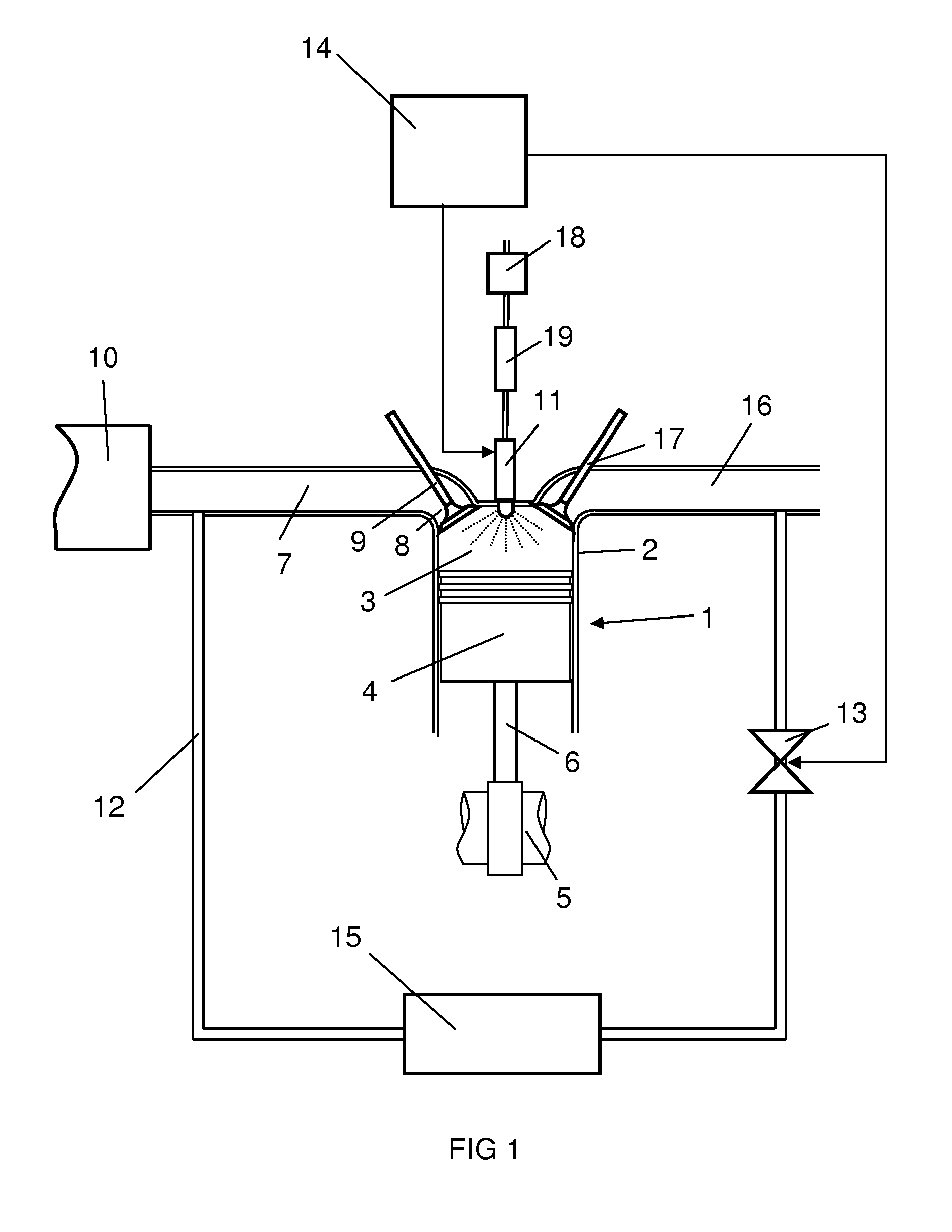 Arrangement and method for efficient combustion of fuel in a combustion engine