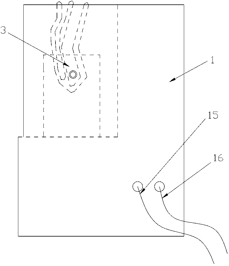 Combined powder removing and paper clipping machine and using method