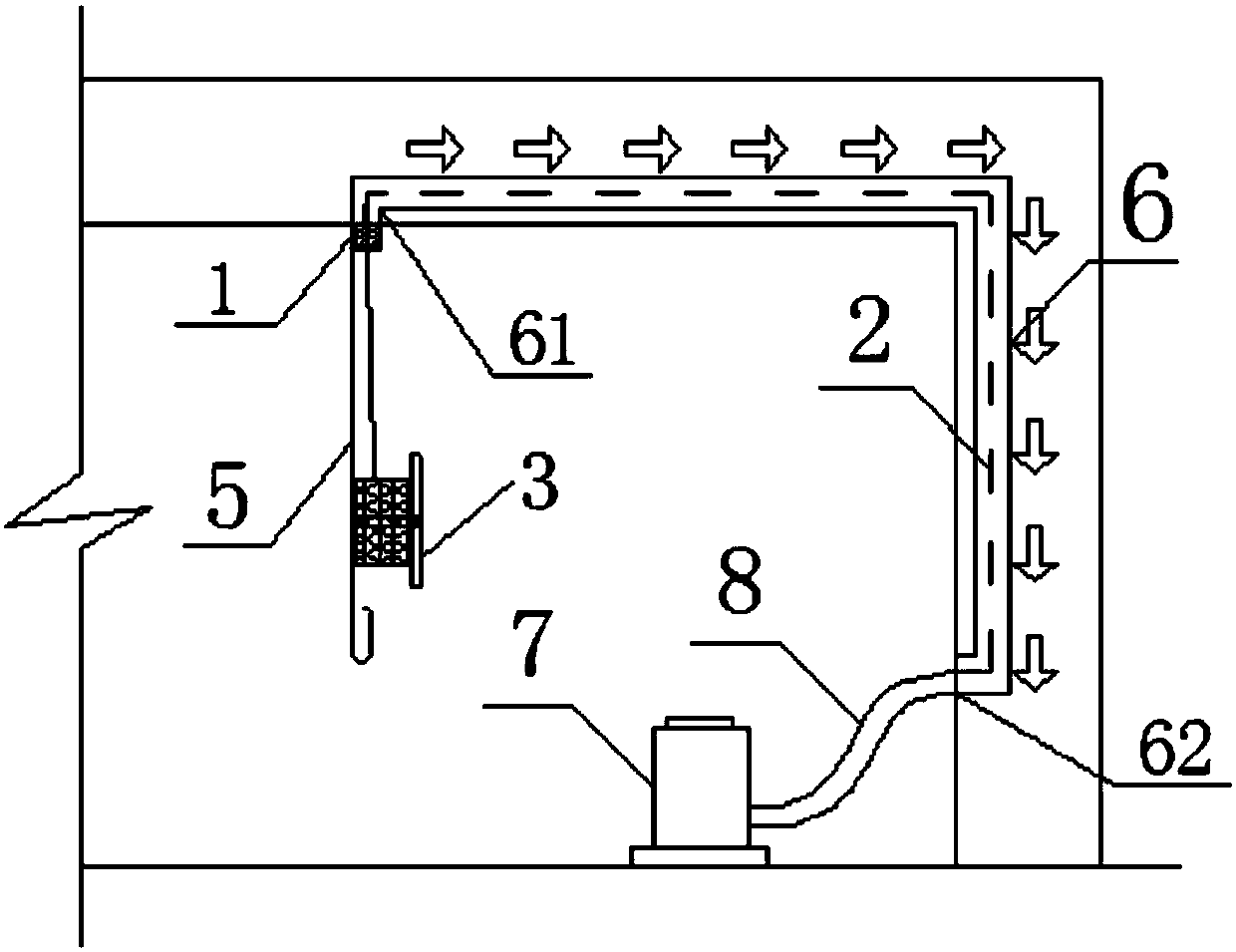 A kind of threading device and threading method for electric wire tube