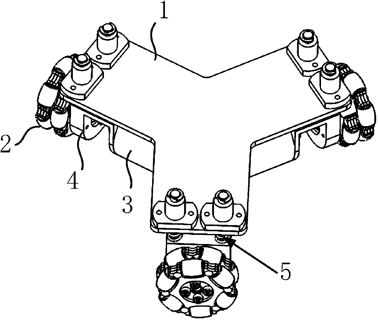 Three-wheel planar position finder