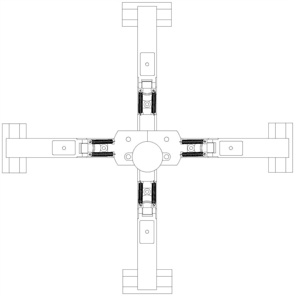 Quadruped robot driven by rotary rolling diaphragm and multi-gait driving method of quadruped robot