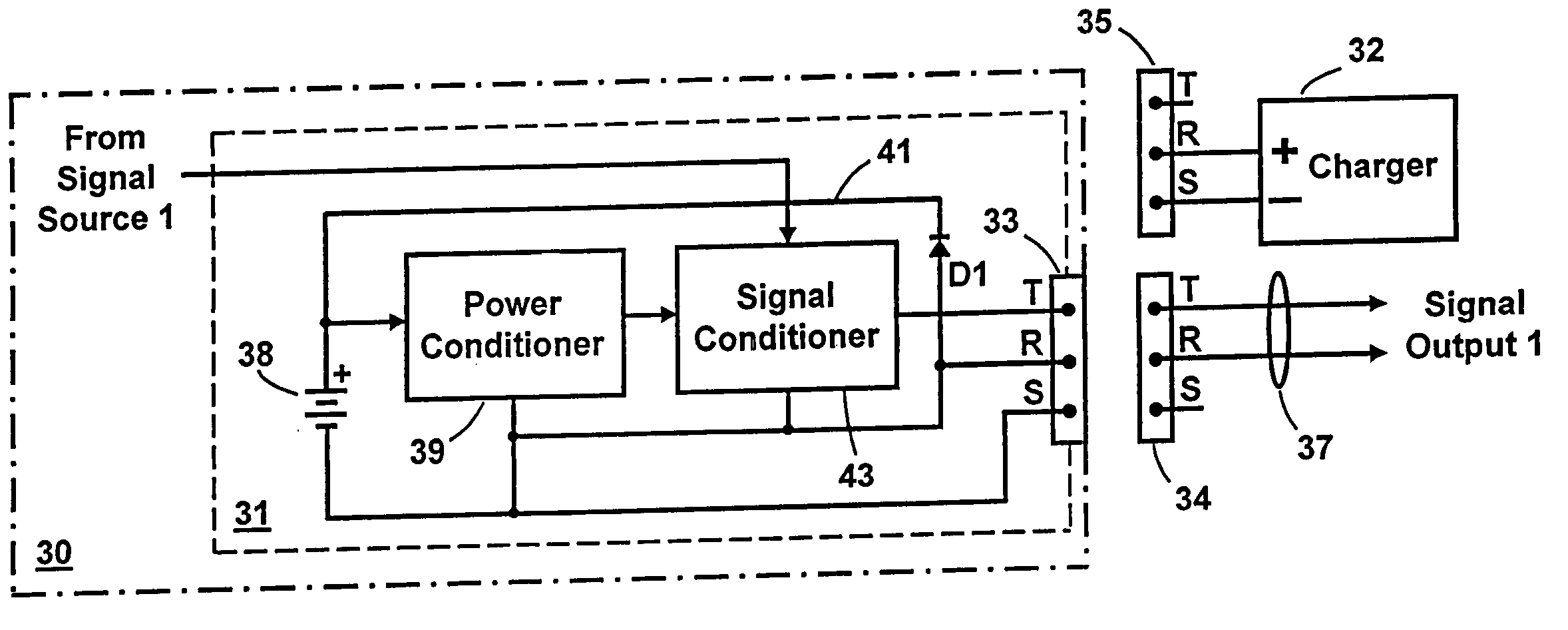 Apparatus for powering an electronic musical instrument