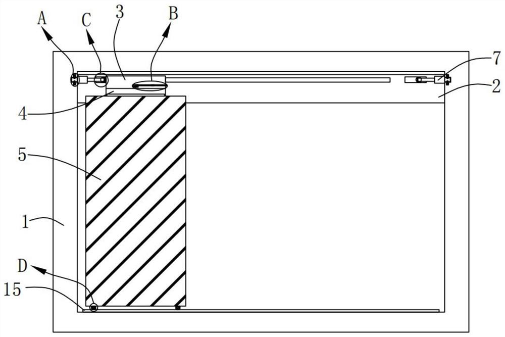 A horizontal sliding door system