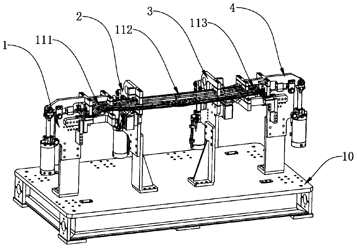 Automobile cantilever support welding fixture, multi-station welding system and welding method