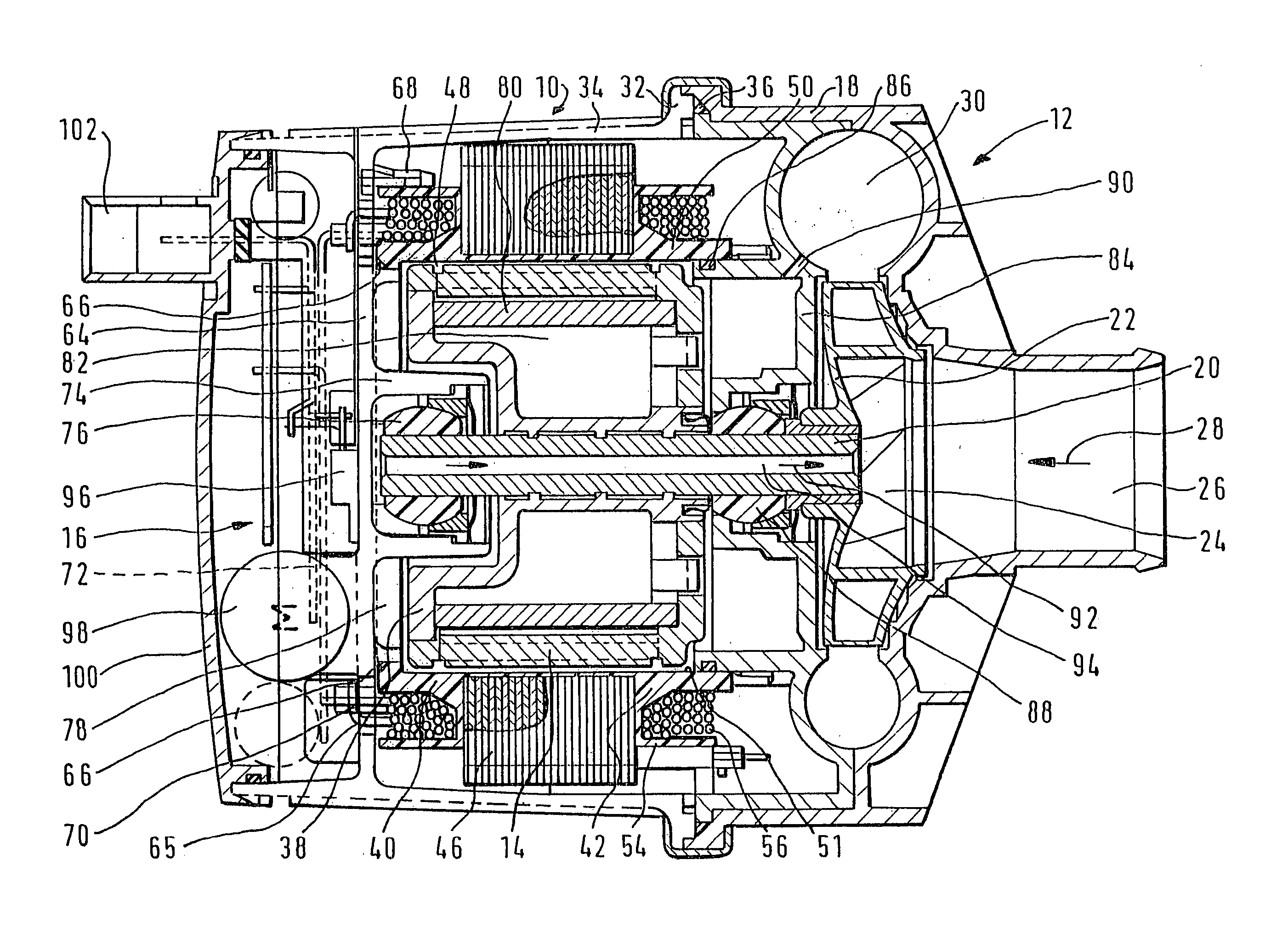 Pump driven by an electromotor and method for producing a pump of this type