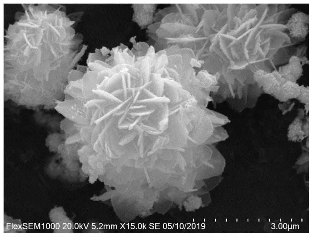 Preparation method of silver-doped tin dioxide nanosheet self-assembled flower-like material