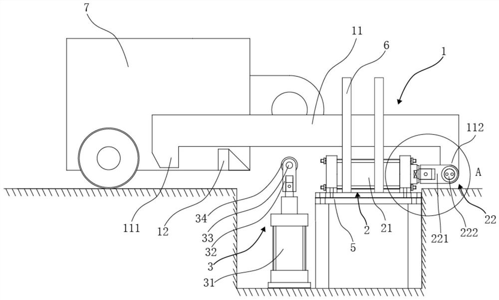 Locking device used for positioning trolley and seal head stamping equipment