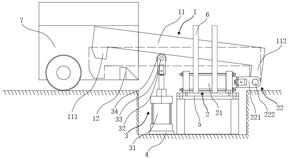 Locking device used for positioning trolley and seal head stamping equipment