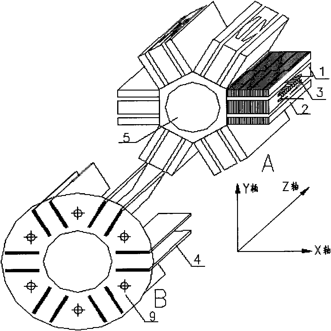 Multipath magnetic circuit unit lamellar permanent-magnet linear oscillating motor