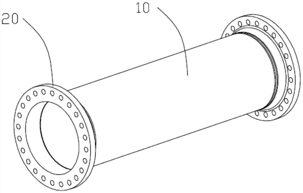 Improved butt submerged arc welding method of steel pipe and flange with neck