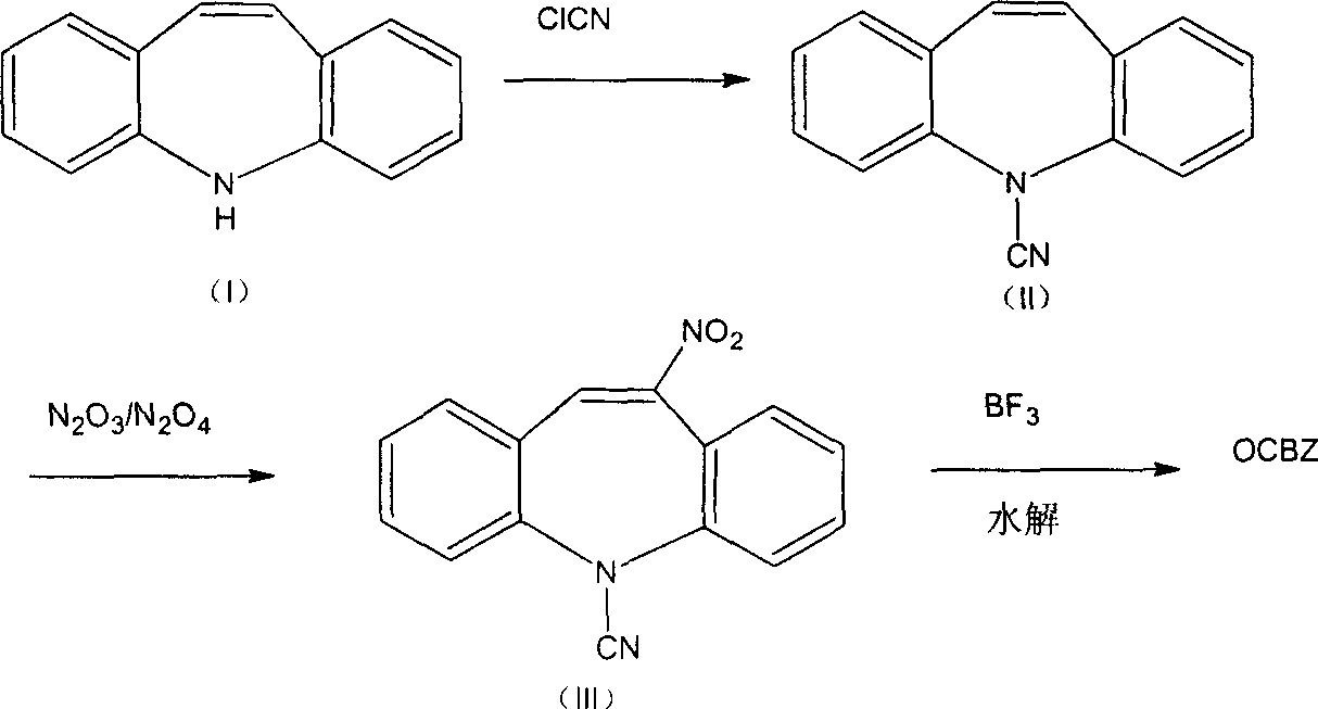 Oxcarbazepine and synthesizing process of its intermediate