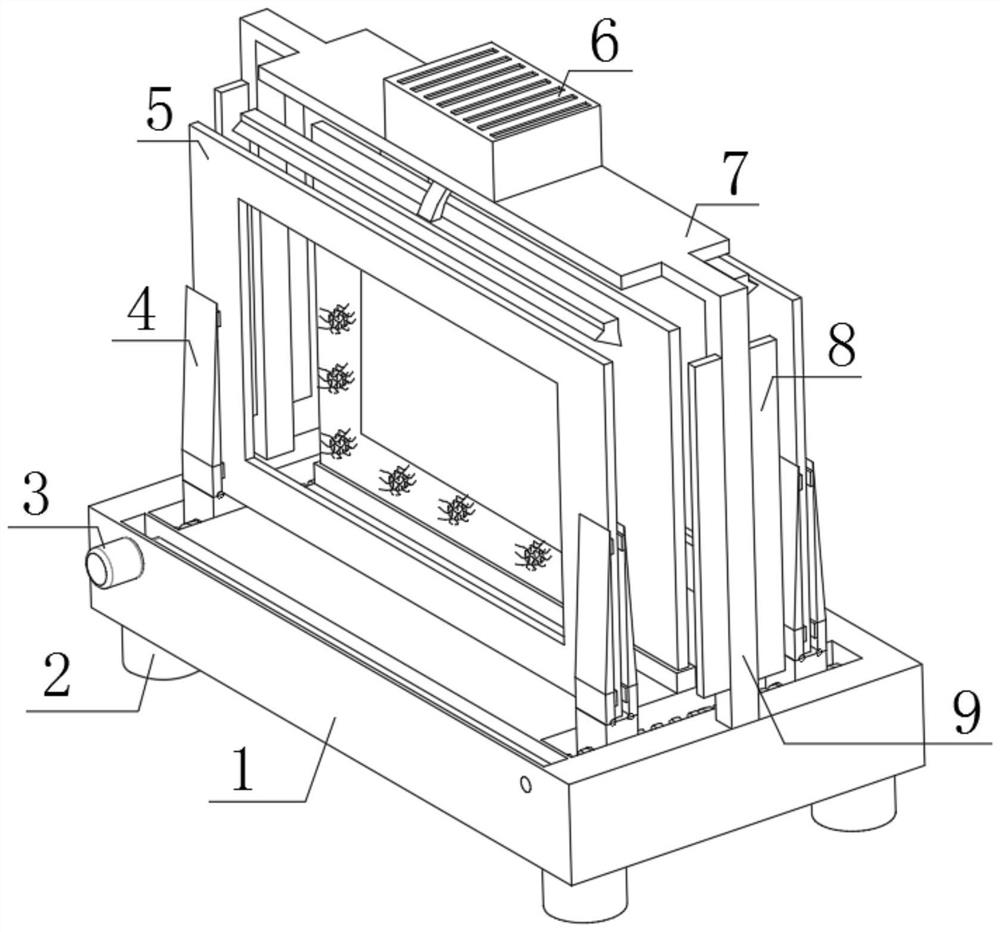 Surface treatment device and method for machining surface scratches on metal mask frame