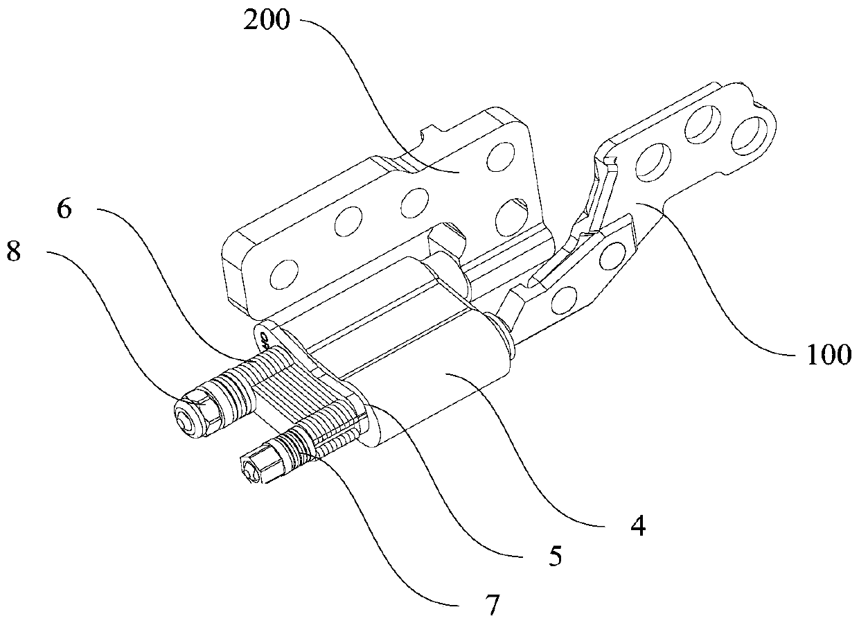 Double-shaft hinge and portable electronic equipment