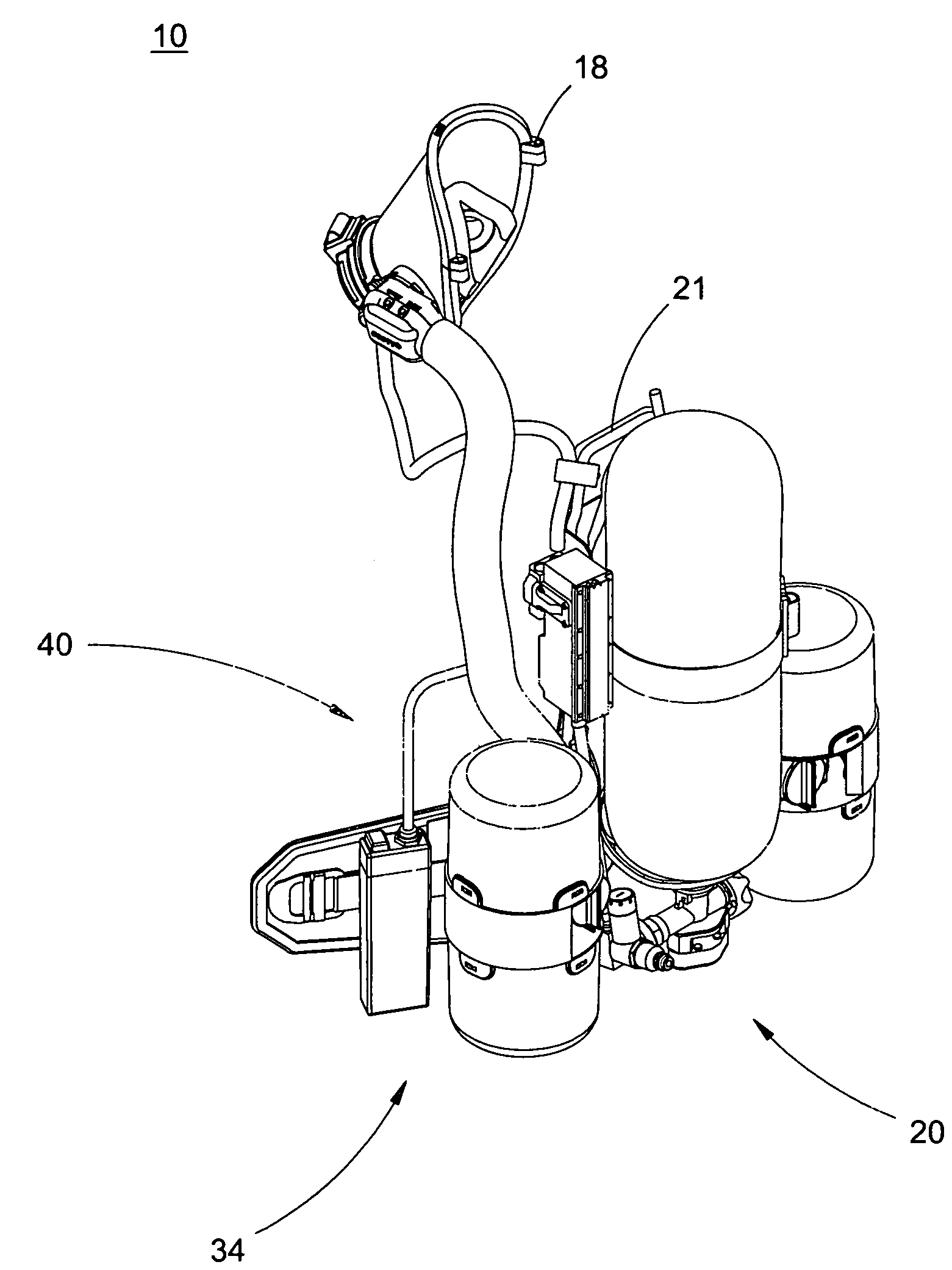 Combined air-supplying/air-purifying system