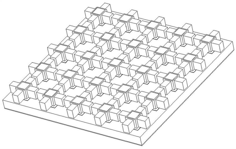 Combined wave-absorbing composite material with advantages of various types of metamaterials