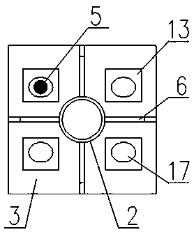 Multi-directional adjustable space grid support for easy overall assembly