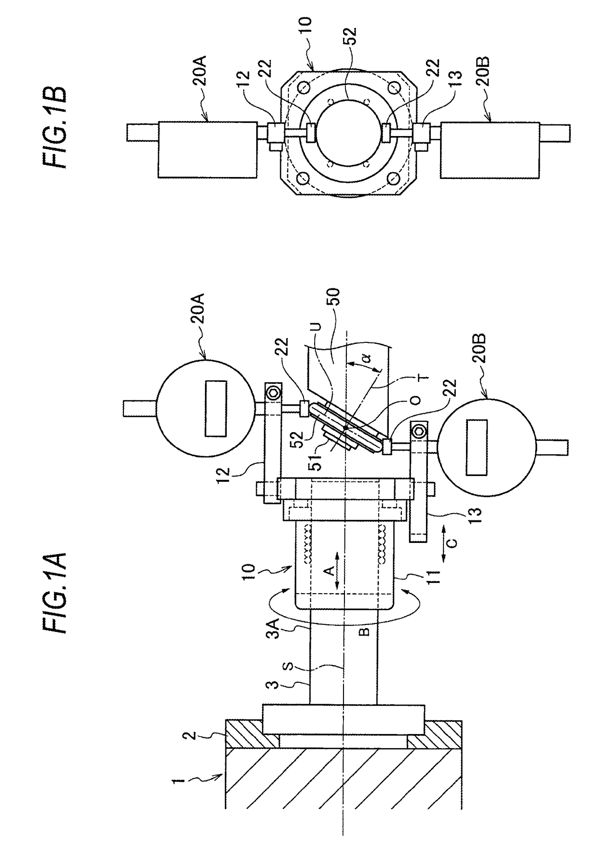 Method for centering grinding wheel in thread grinder and measurement device for centering