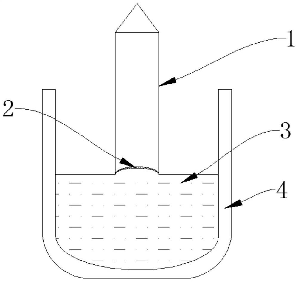 Large-size single crystal segment-taking ending structure and control method thereof