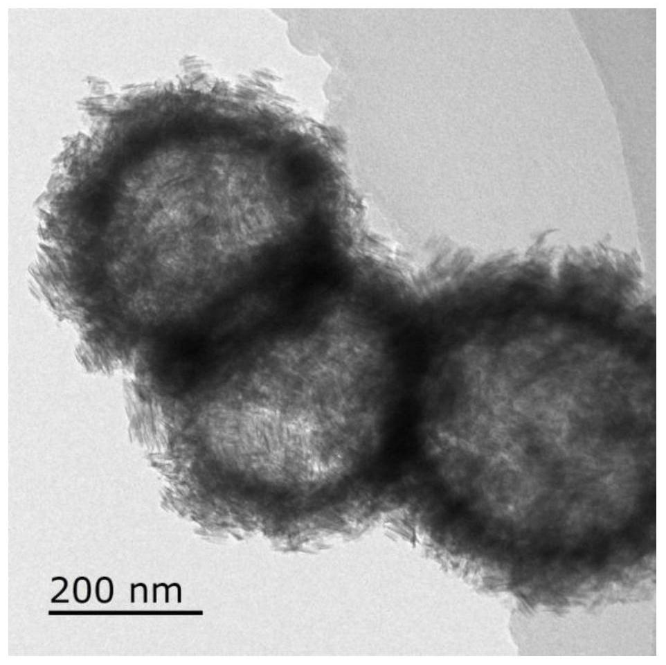 A preparation method of composite hollow microspheres for improving the detection performance of triethylamine