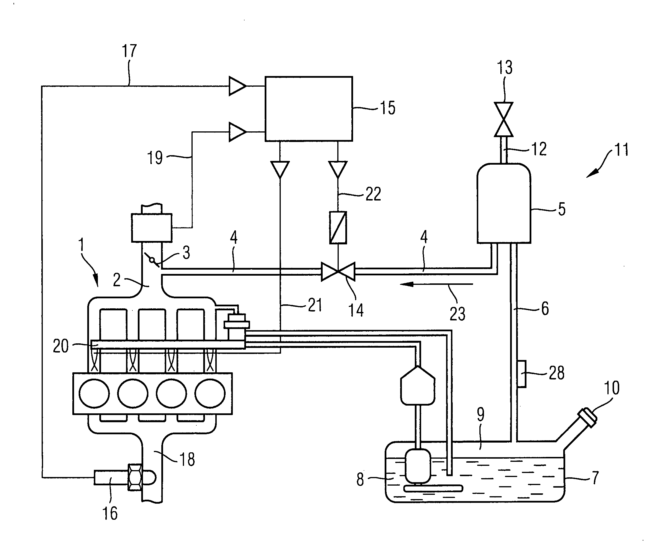 Method for the activation of a tank venting valve of a motor vehicle during a leak test