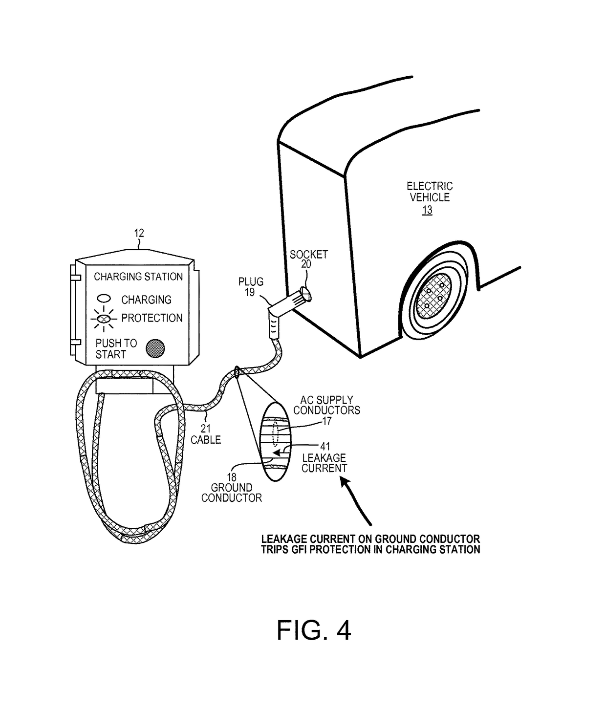 Generating leakage canceling current in electric vehicle charging systems