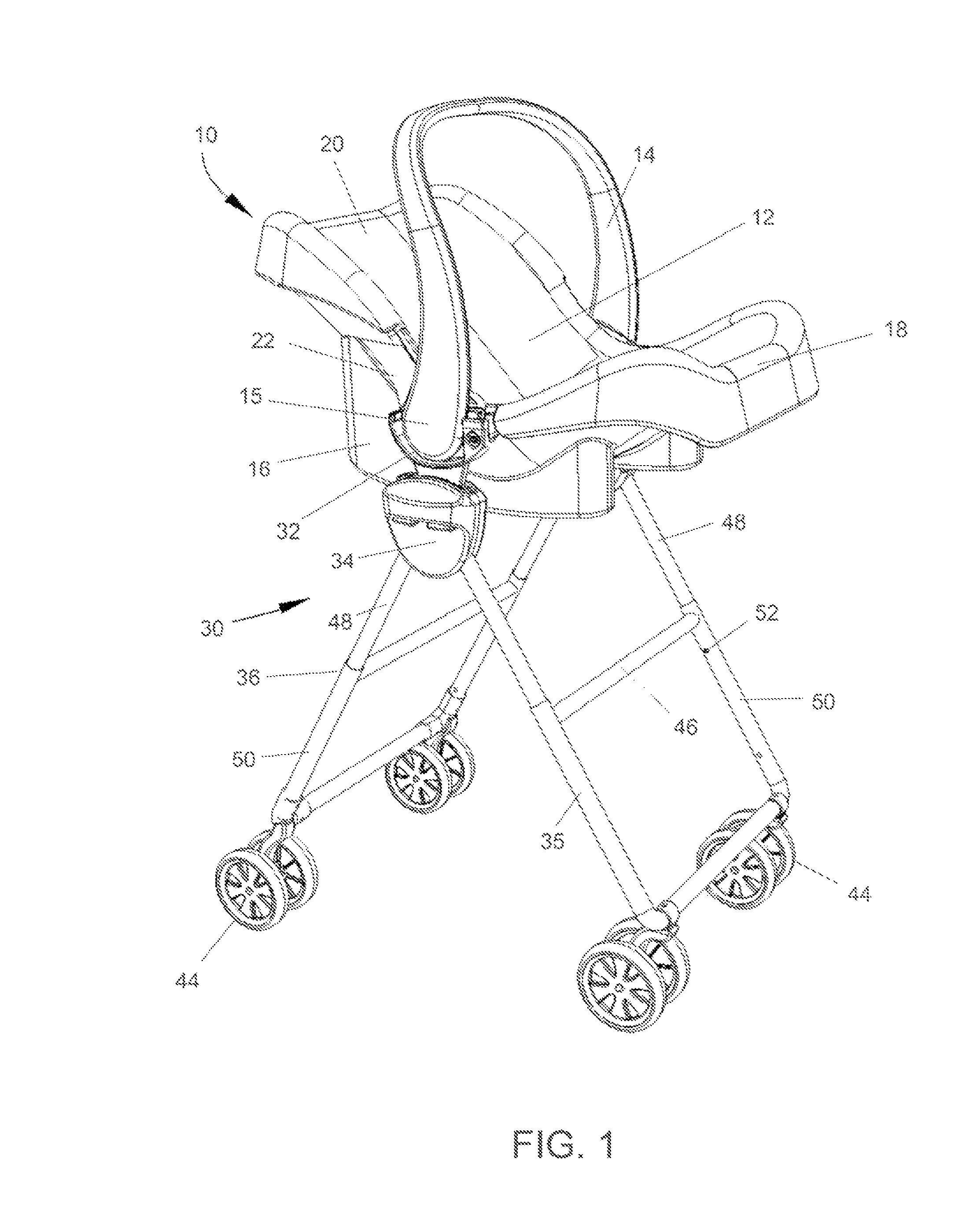 Infant car seat assembly