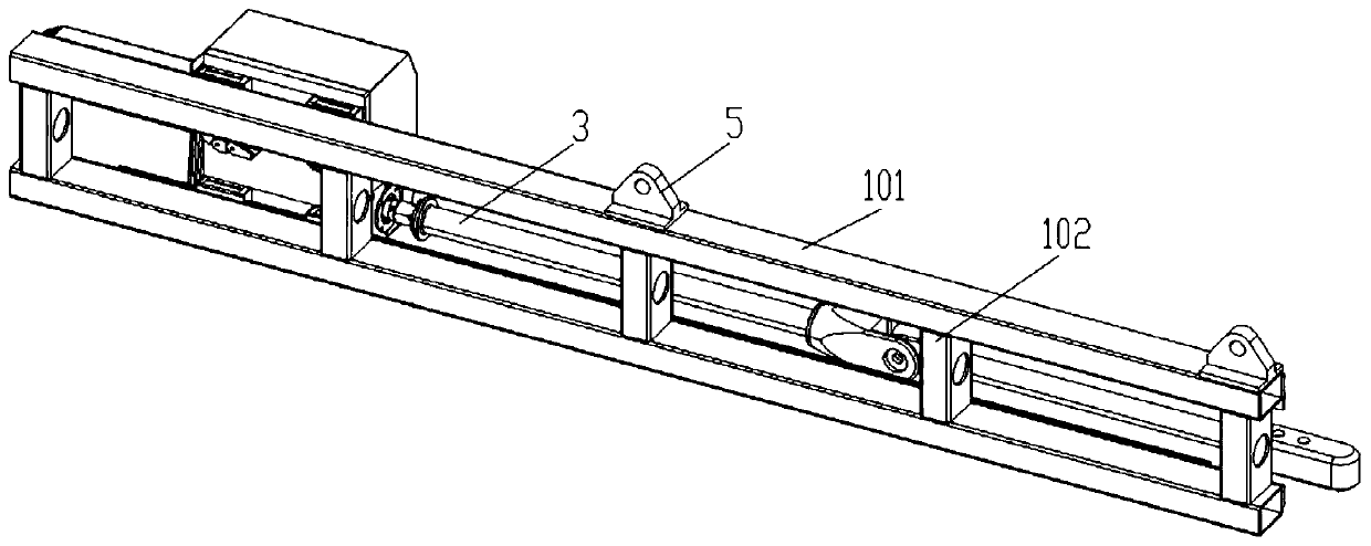 Automatic sampling device in front of high-temperature furnace