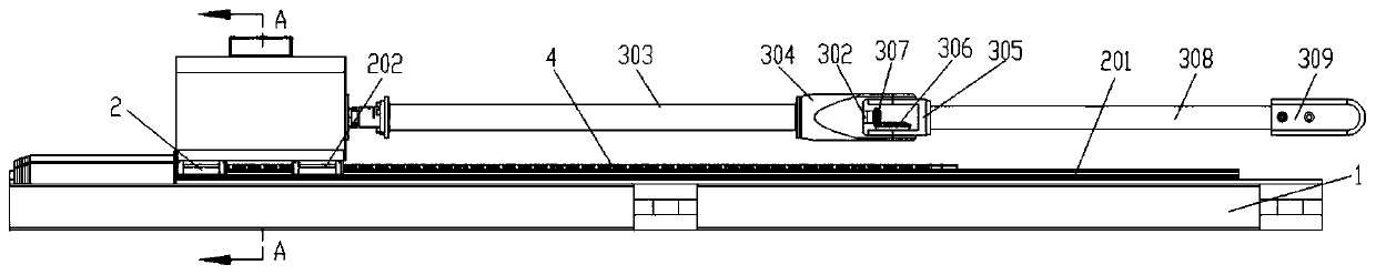 Automatic sampling device in front of high-temperature furnace