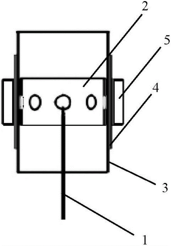 Atmospheric pressure plasma gas generator of three electrodes and implementation method