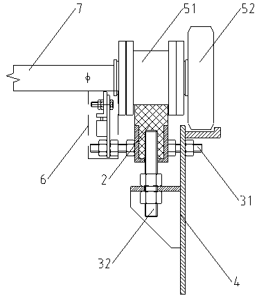 Escalator with offload guide rail abrasion detection function