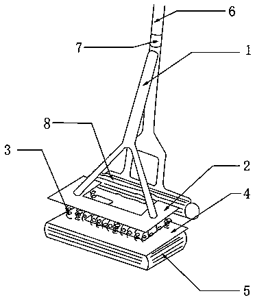 Dry-wet double-headed mop