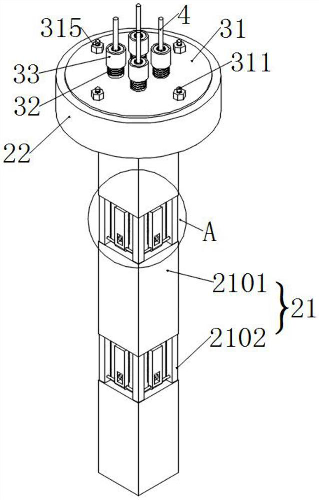 High-safety reinforcing device for geotechnical engineering side slope