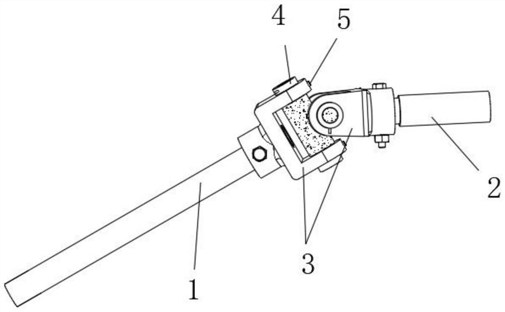 External prestress steel structure steering device of continuous box girder bridge