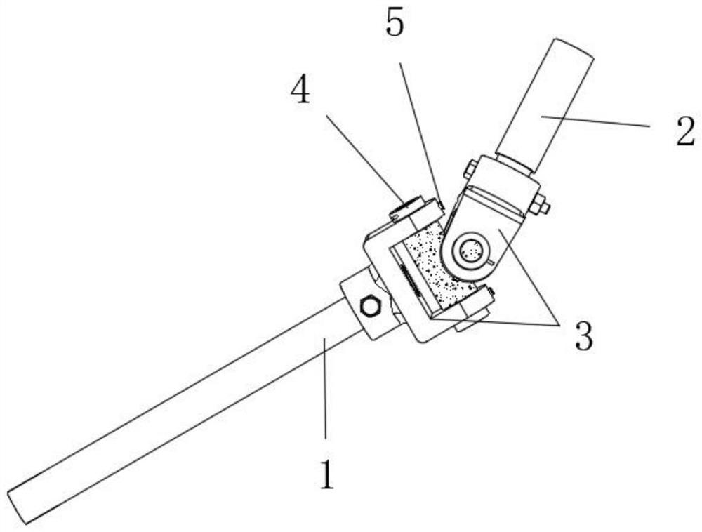 External prestress steel structure steering device of continuous box girder bridge