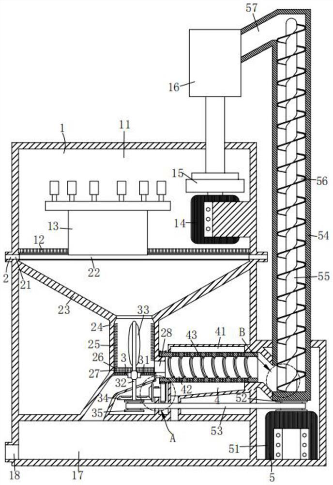 A shot blasting machine