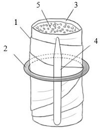 Roll-leaf convenient dessert, and processing method and matched processing appliance of roll-leaf convenient dessert