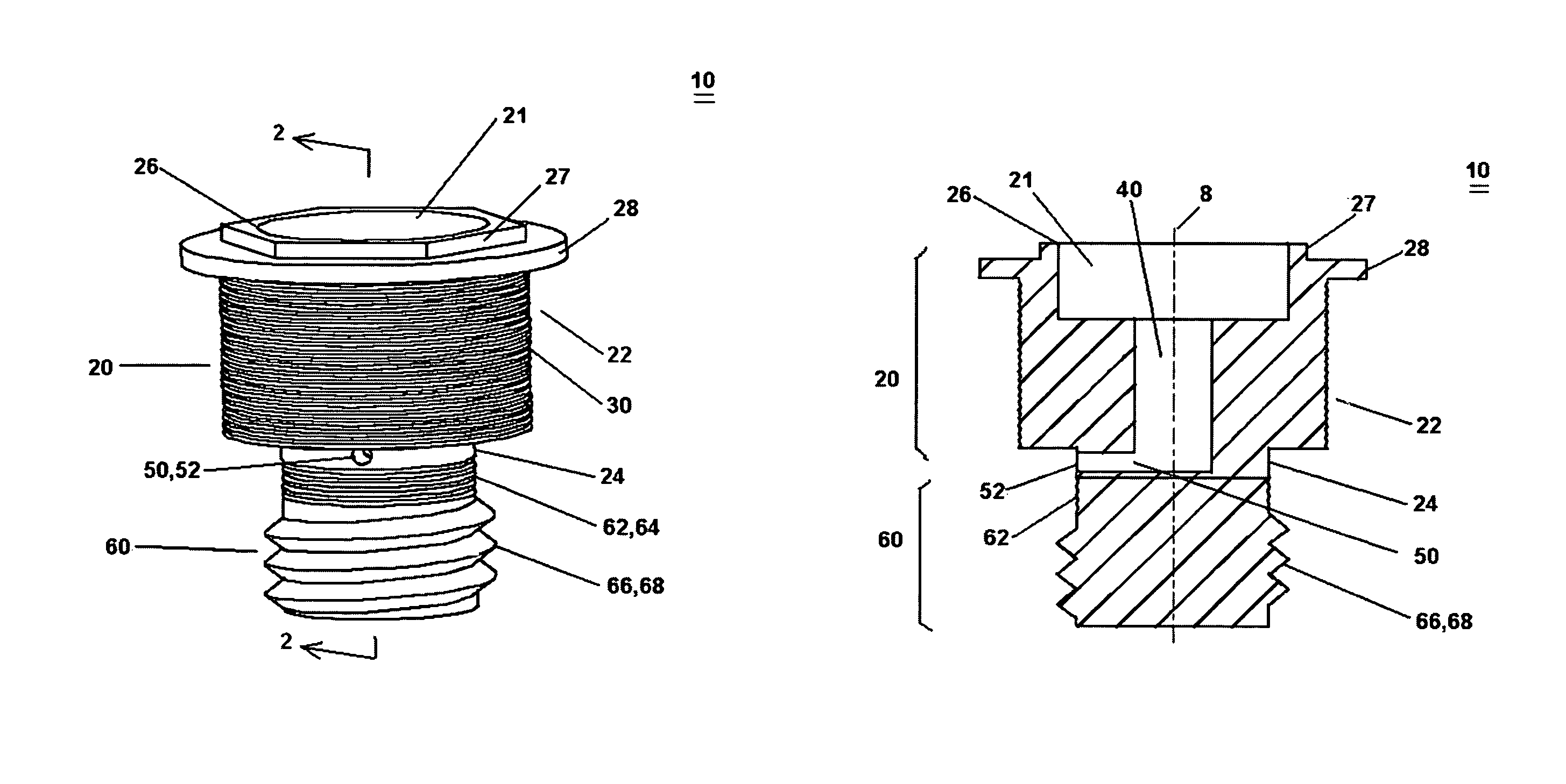 Transcutaneous port having micro-textured surfaces for tissue and bone integration