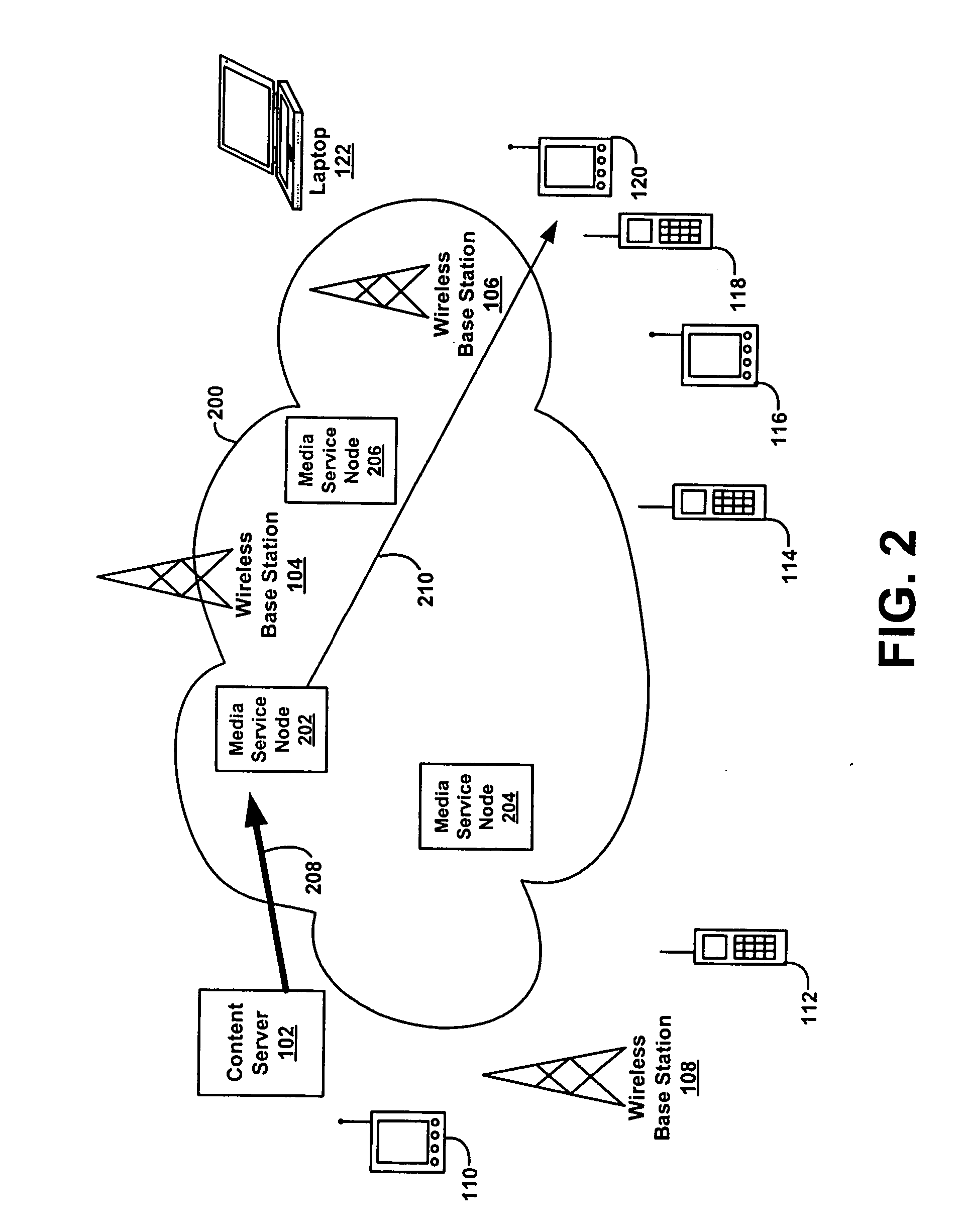 Method for managing a streaming media service