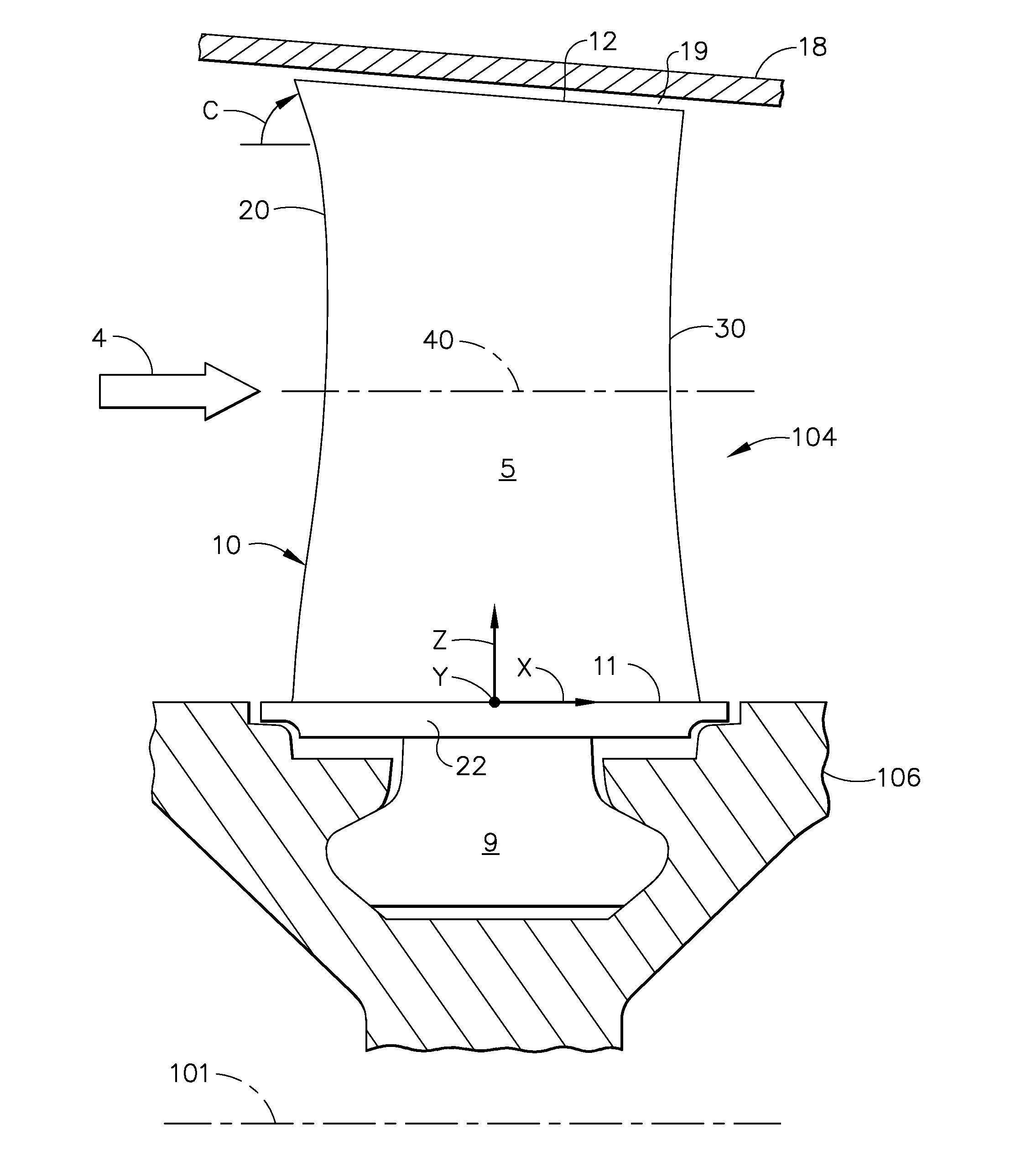 Compressor airfoil with tip dihedral
