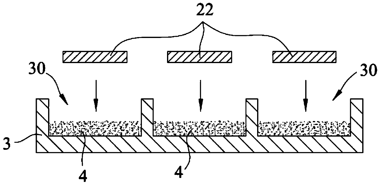 Method for manufacturing inductance elements in batches