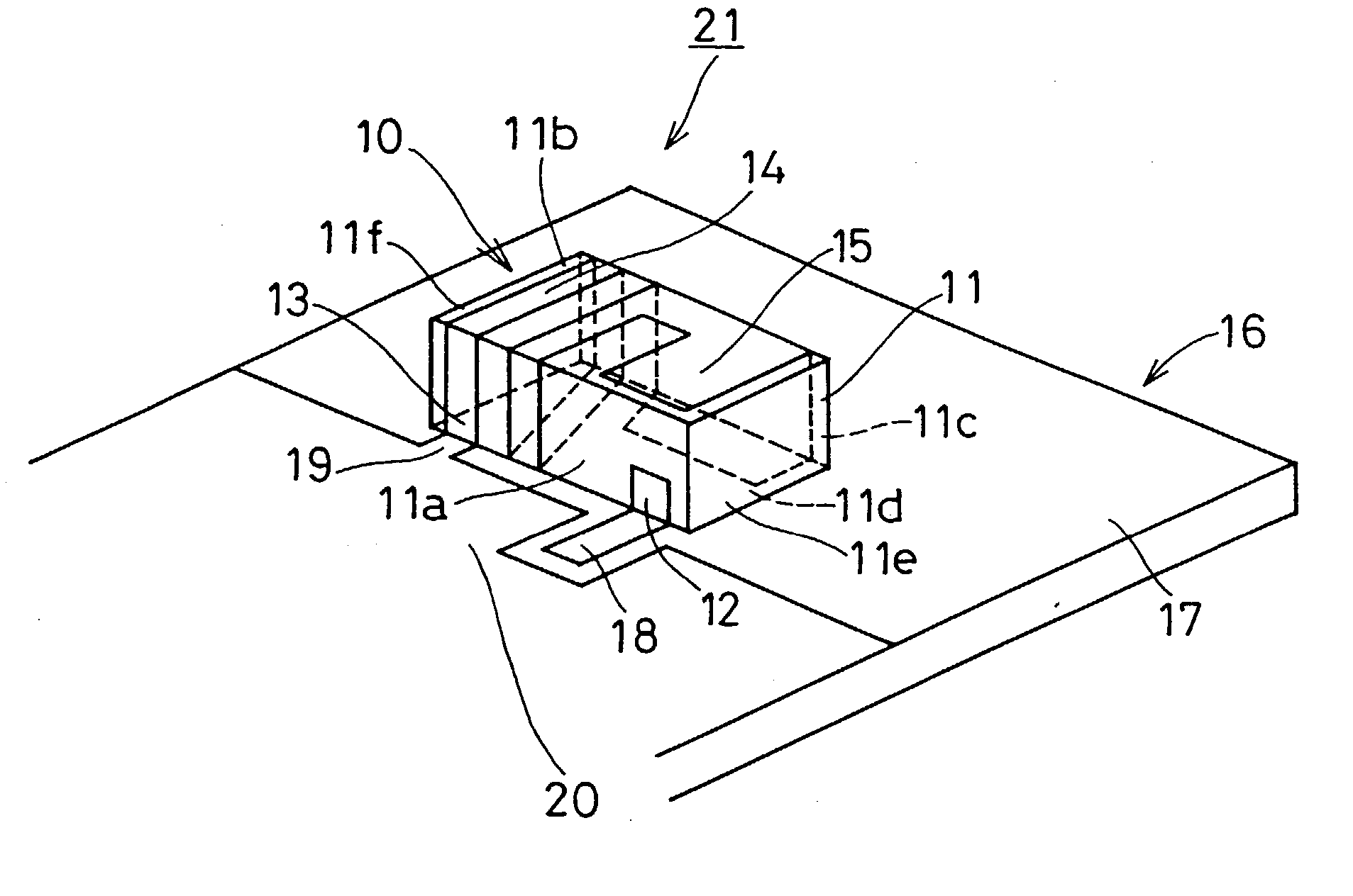 Surface-mount type antenna and antenna apparatus