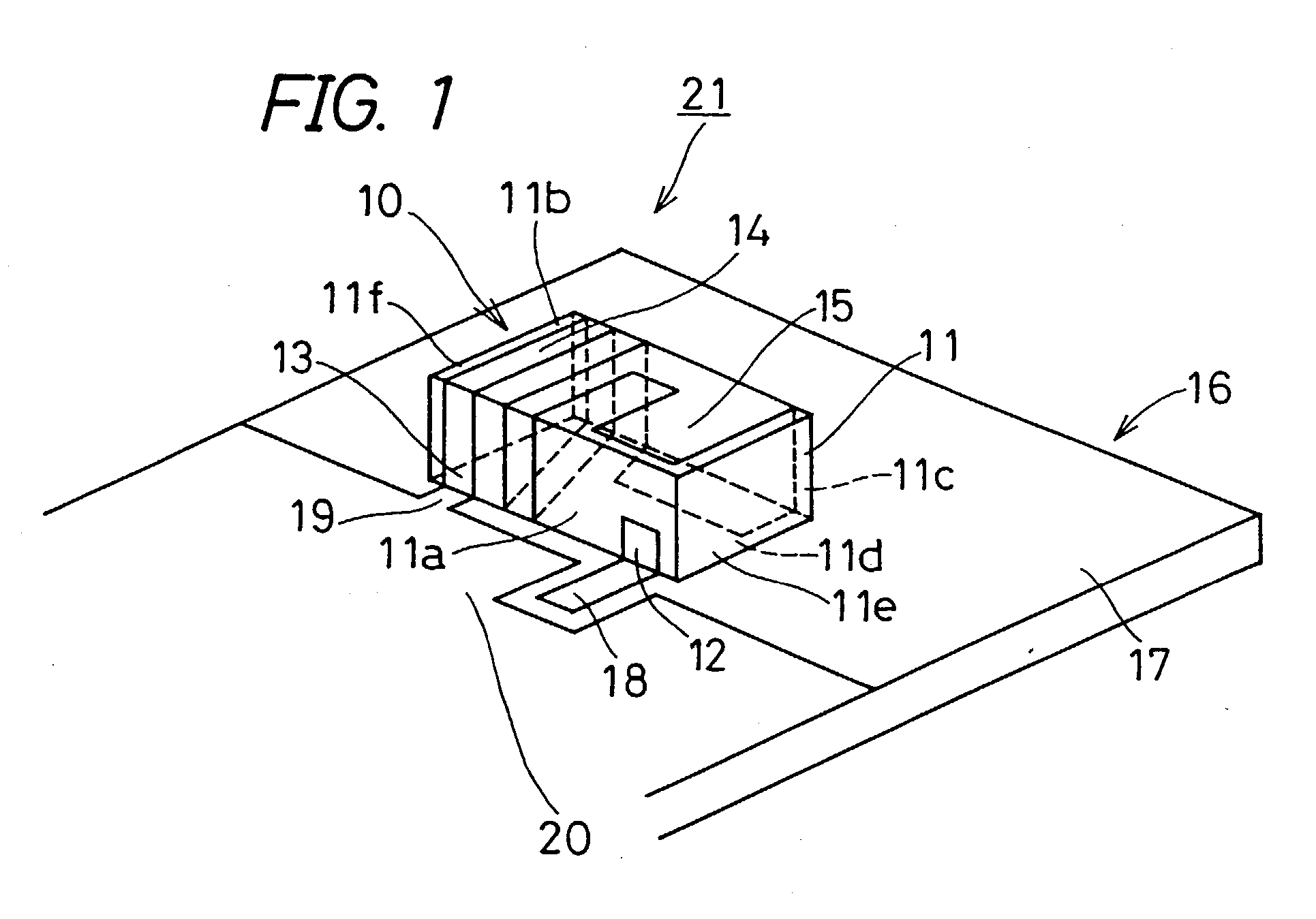 Surface-mount type antenna and antenna apparatus