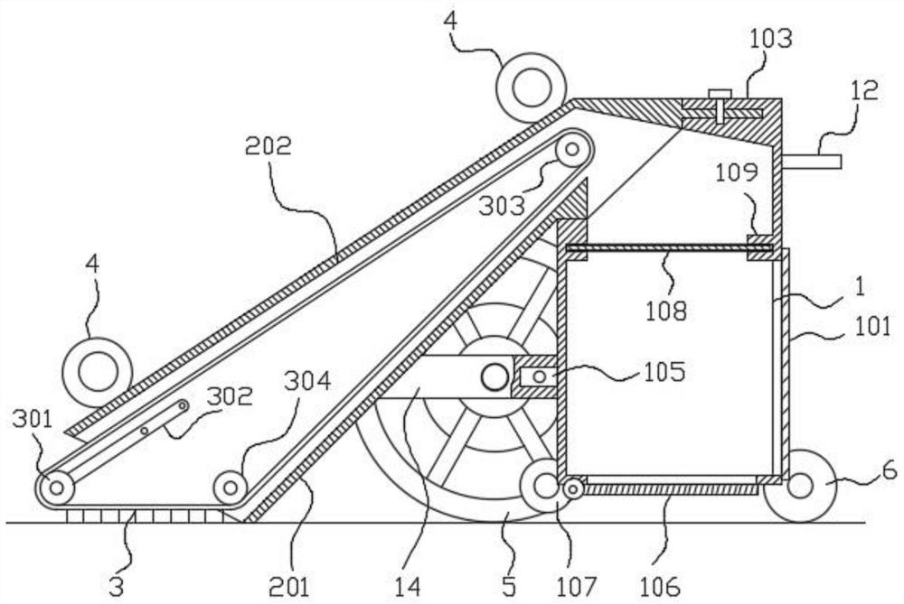 A detachable retractable rice device for rice processing