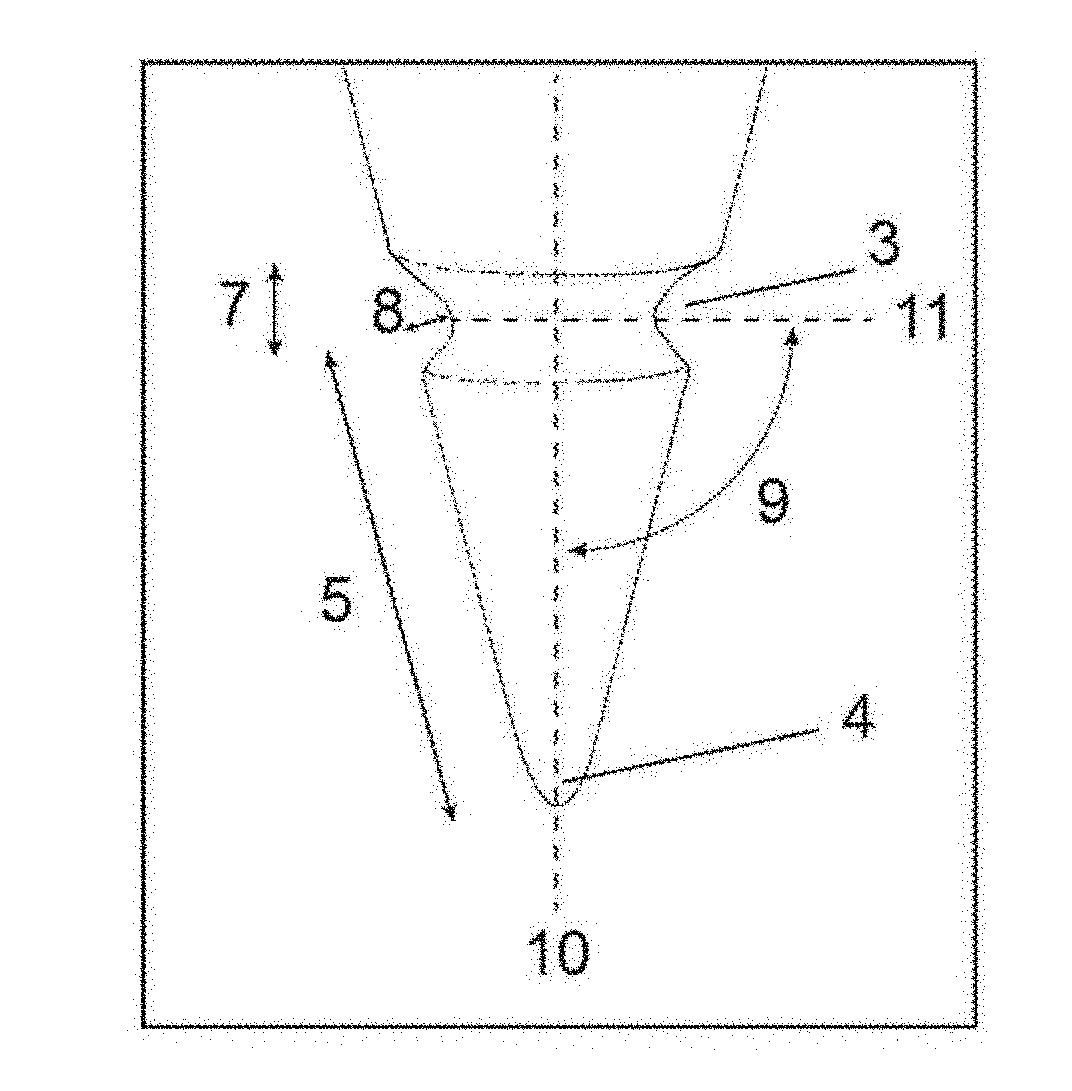Metallic device for scanning near-field optical microscopy and spectroscopy and method for manufacturing same