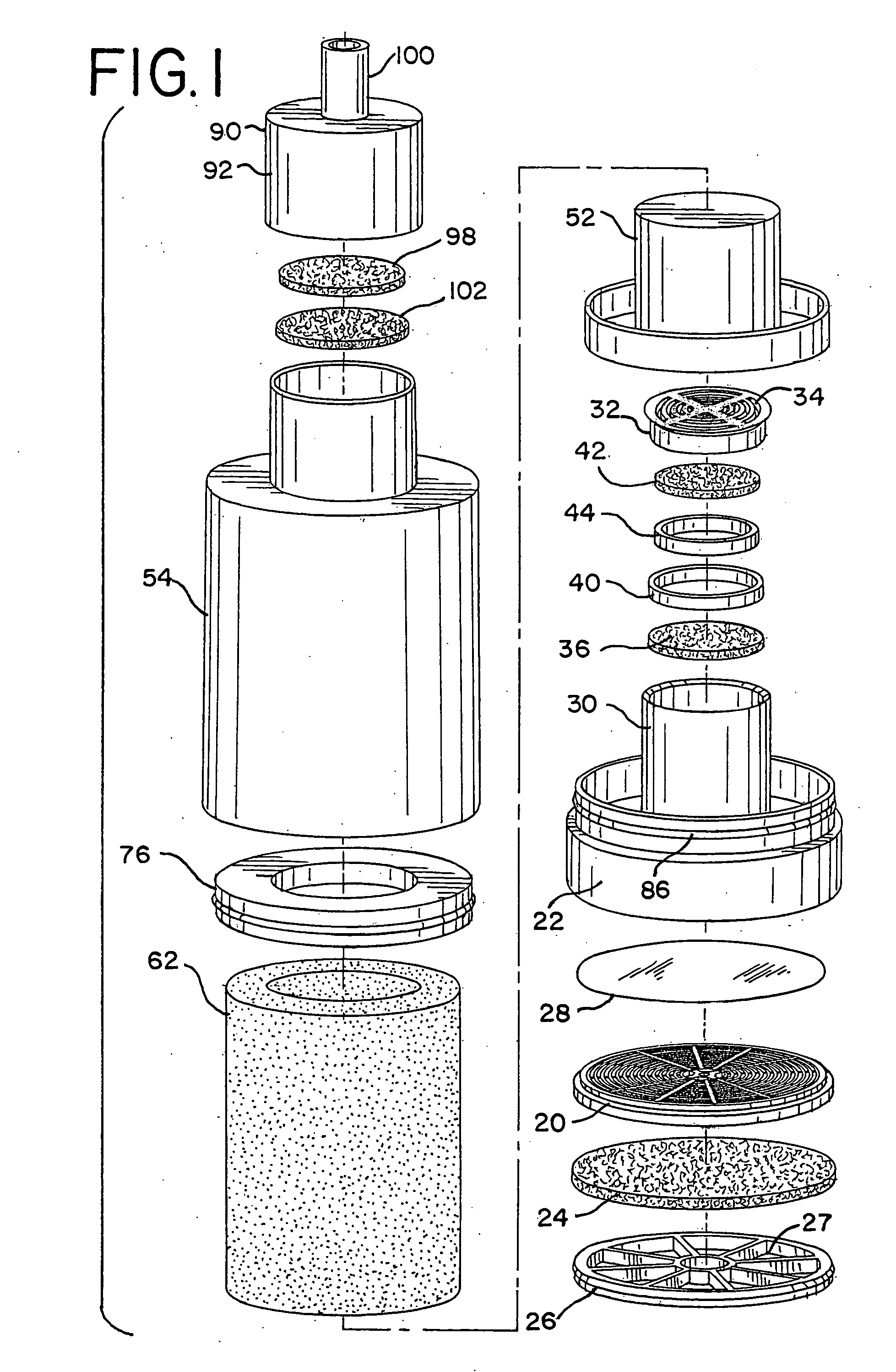 Water treatment unit for bottle or pitcher