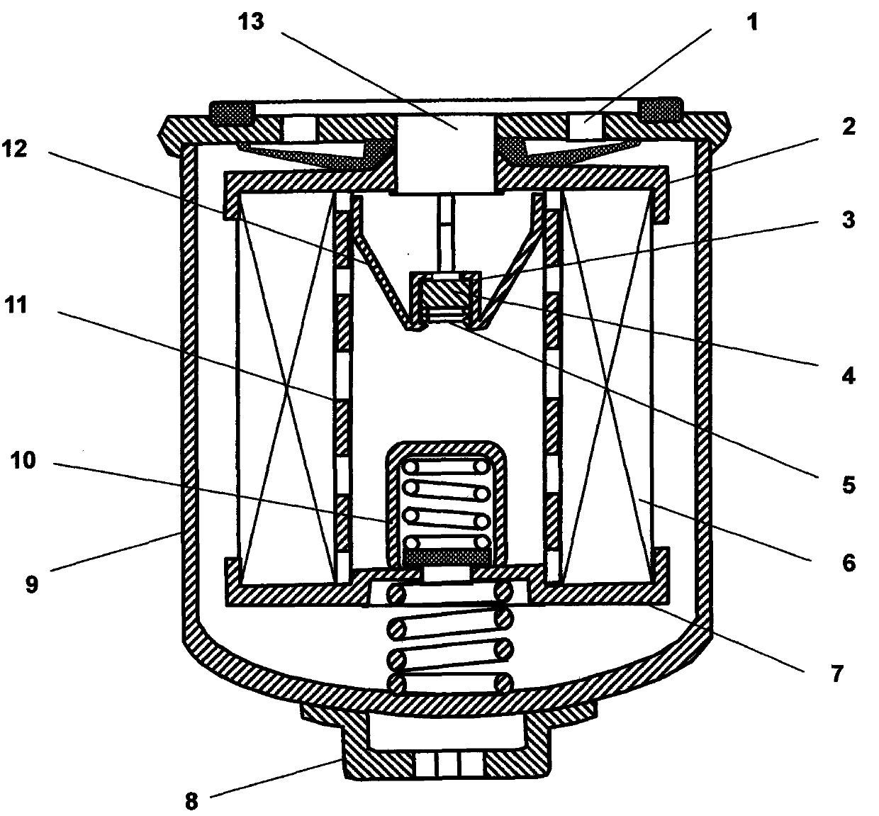 Magnetic filter of engine