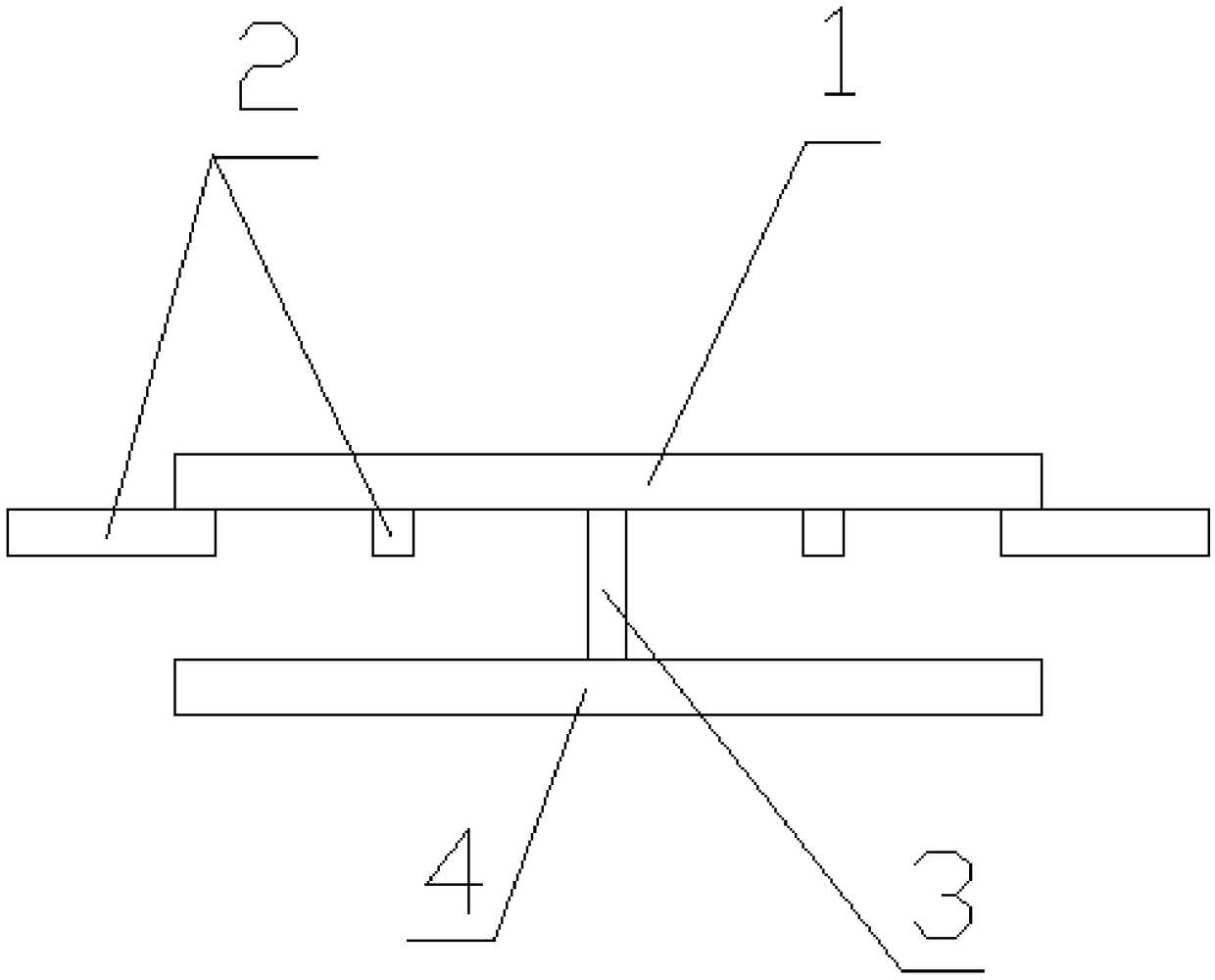 Double layer erecting ring of partially prestressed concrete electrical pole and application thereof