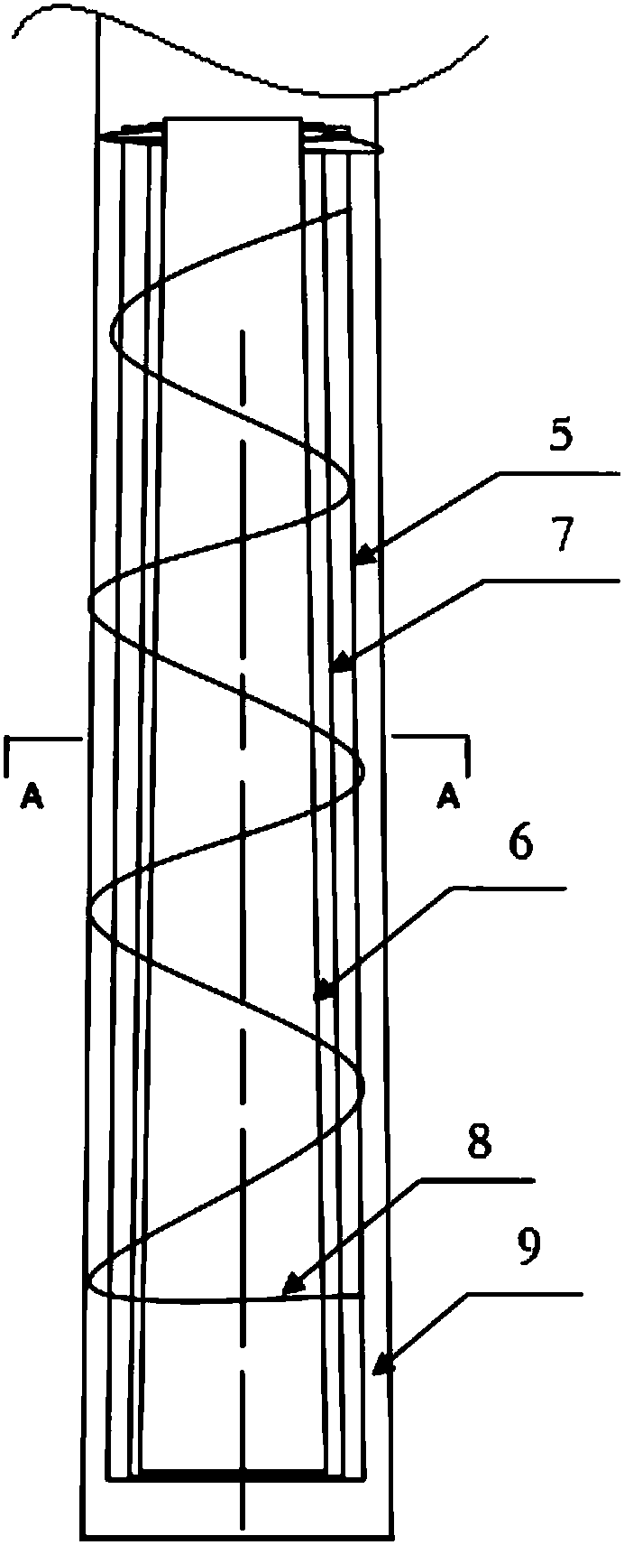 Double layer erecting ring of partially prestressed concrete electrical pole and application thereof