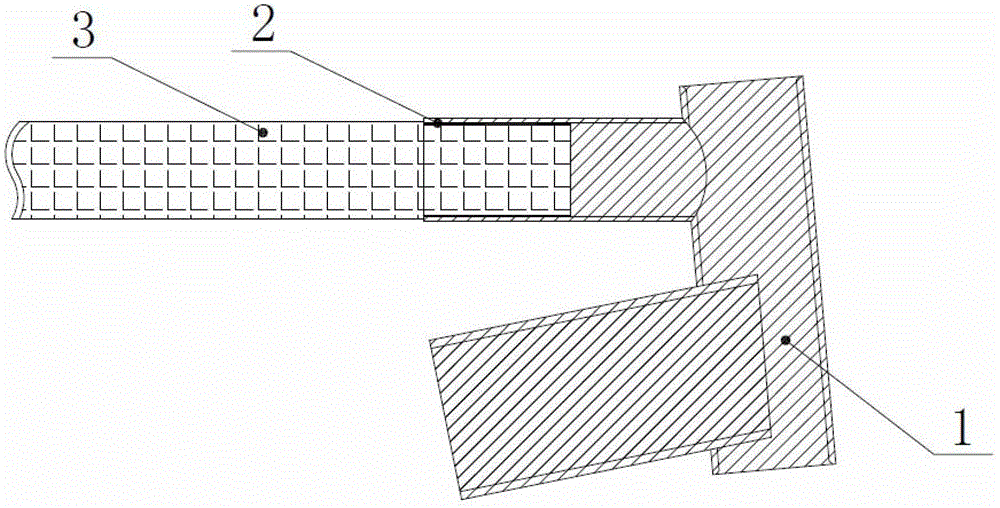 Glue connection method of original bamboo and metal joint of bicycle