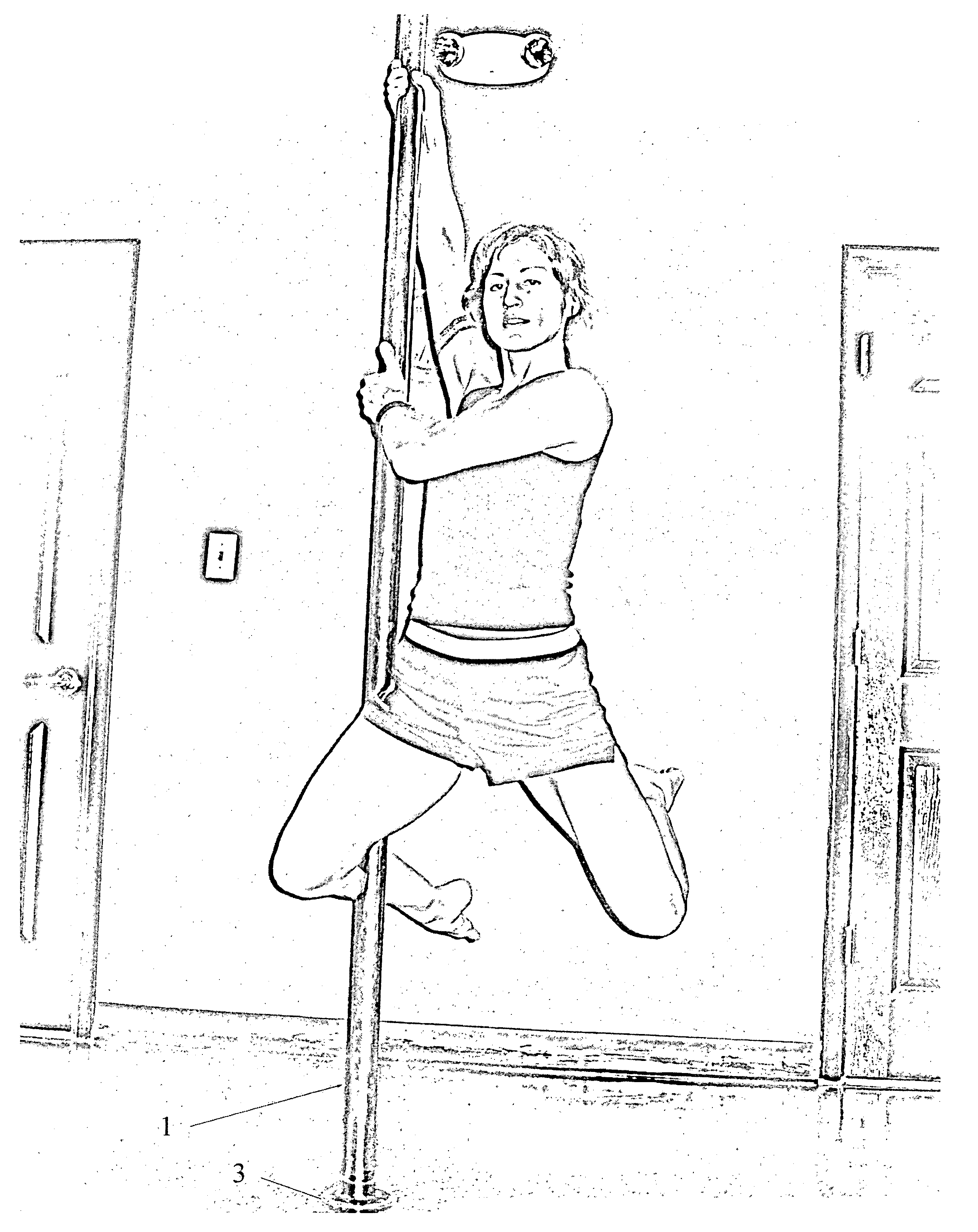 Portable exercise pole and method of use
